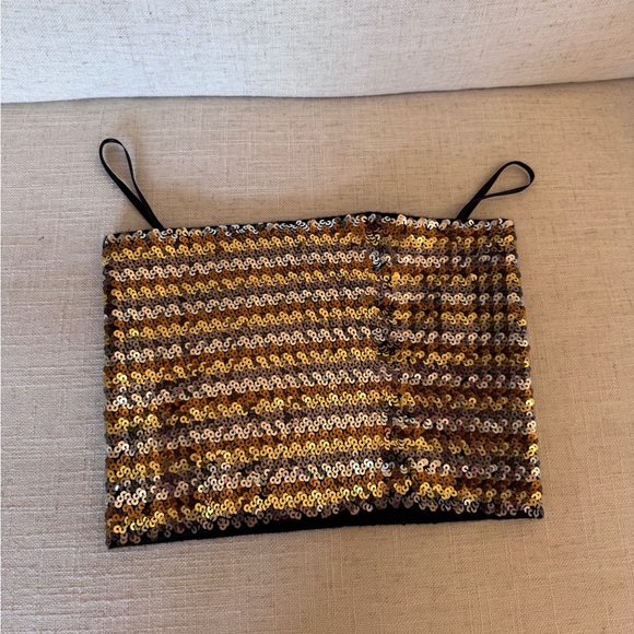 Michael Kors Women’s Merino Wool Strapless Crop Top Size XS - Picture 3 of 4